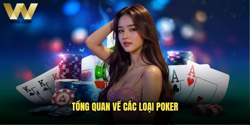 Các loại Poker tại W88 - Bạn đã khám phá hết chưa? 1 Tổng quan về các loại Poker