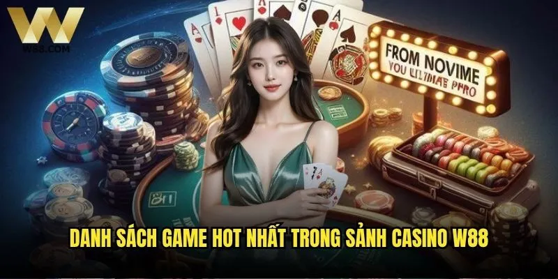 Sảnh Casino W88 có những tính năng gì nổi bật? 2 Danh sách game hot nhất trong sảnh Casino W88