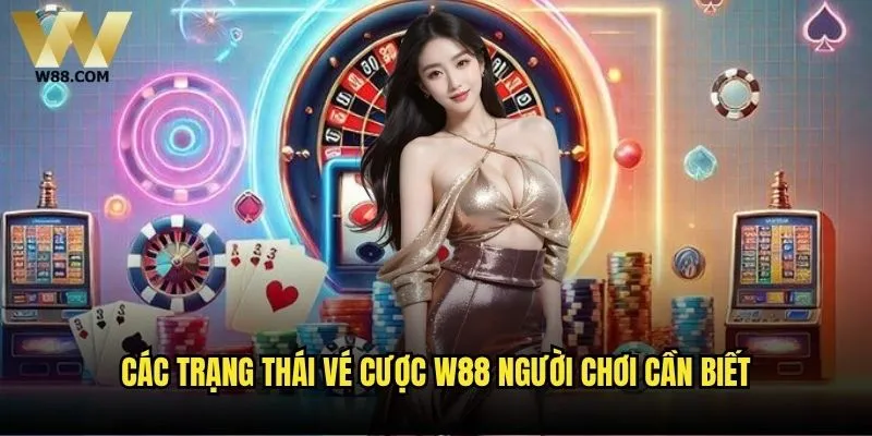 Cách kiểm tra tình trạng vé cược trên W88? 1 Các trạng thái vé cược W88 người chơi cần biết